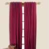 Homespun Double Lined Dual Header Curtain Panel - Image 4