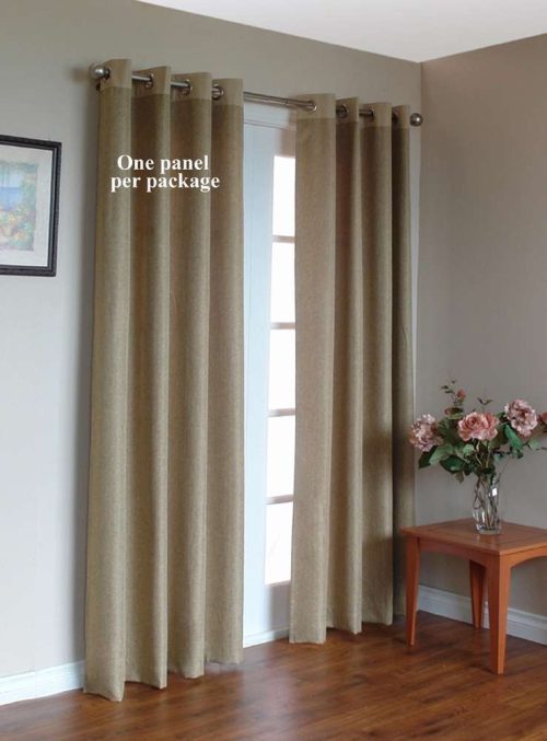 Harrison Grommet Top (single) Panel 84, or 95 inch length in Toasted Almond