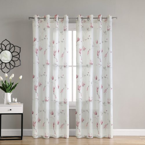 Symphony Faux Linen Semi Sheer Grommet Panel - Habitat