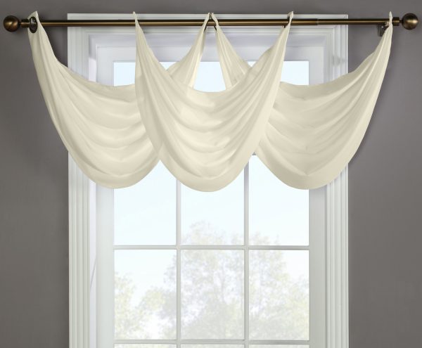 Rhapsody Lined Ascot Valance - Thermasheer