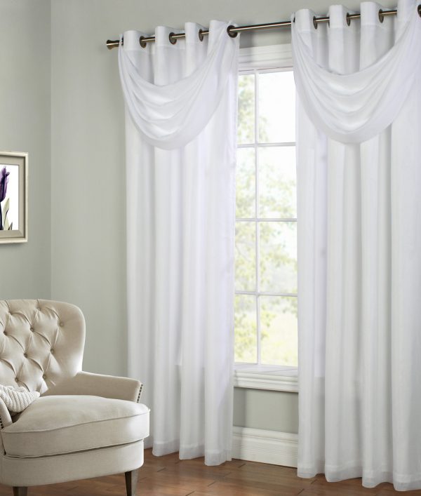 Rhapsody Lined Ascot Valance - Thermasheer - Image 3