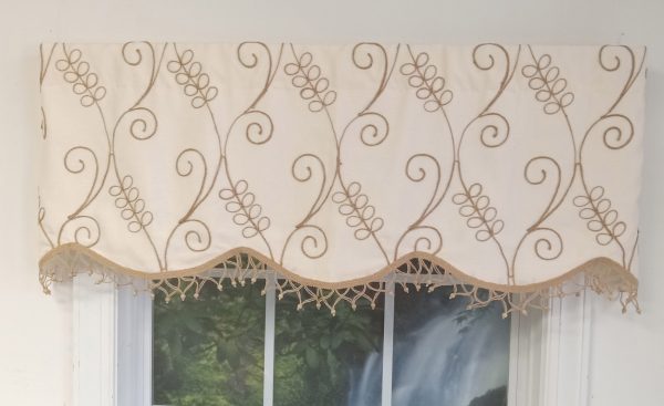 Wheatfield Jute Lined Cornice Valance