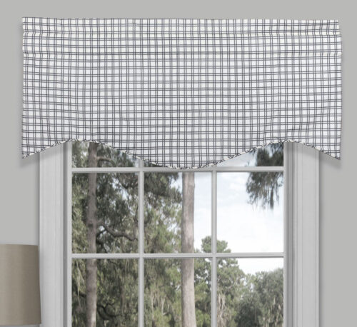 Winston Plaid Valance - Bouvier Black by Thomasville