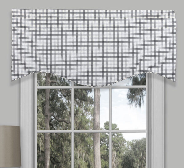 Winston Plaid Valance - Bouvier Black by Thomasville