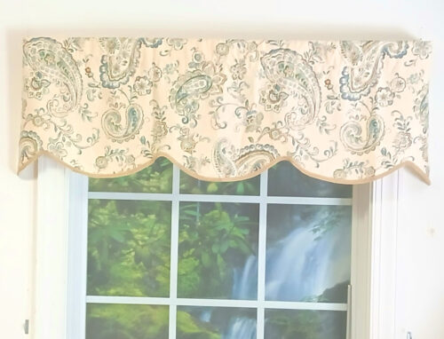 Saraseno Porcelain Unlined Cornice Valance