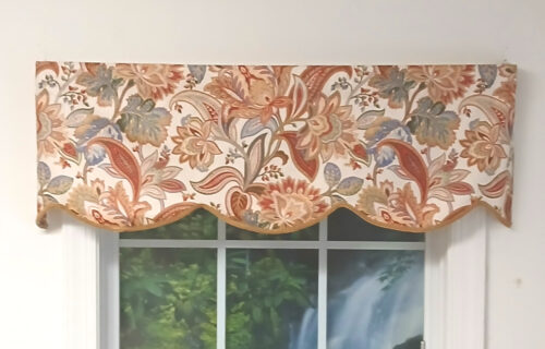 Valentina Parchment Unlined Cornice Valance