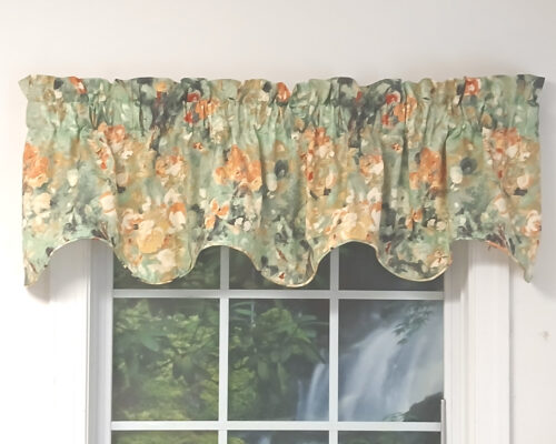 Janette 75" Wide Shaped Valance - Close Out