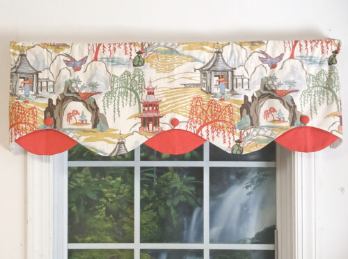 Oriental Fire Double Layer Petticoat Valance - Close Out
