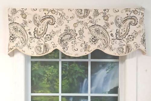 Saraseno Graphite Unlined Cornice Valance