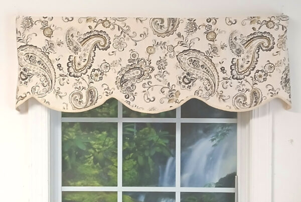 Saraseno Graphite Unlined Cornice Valance