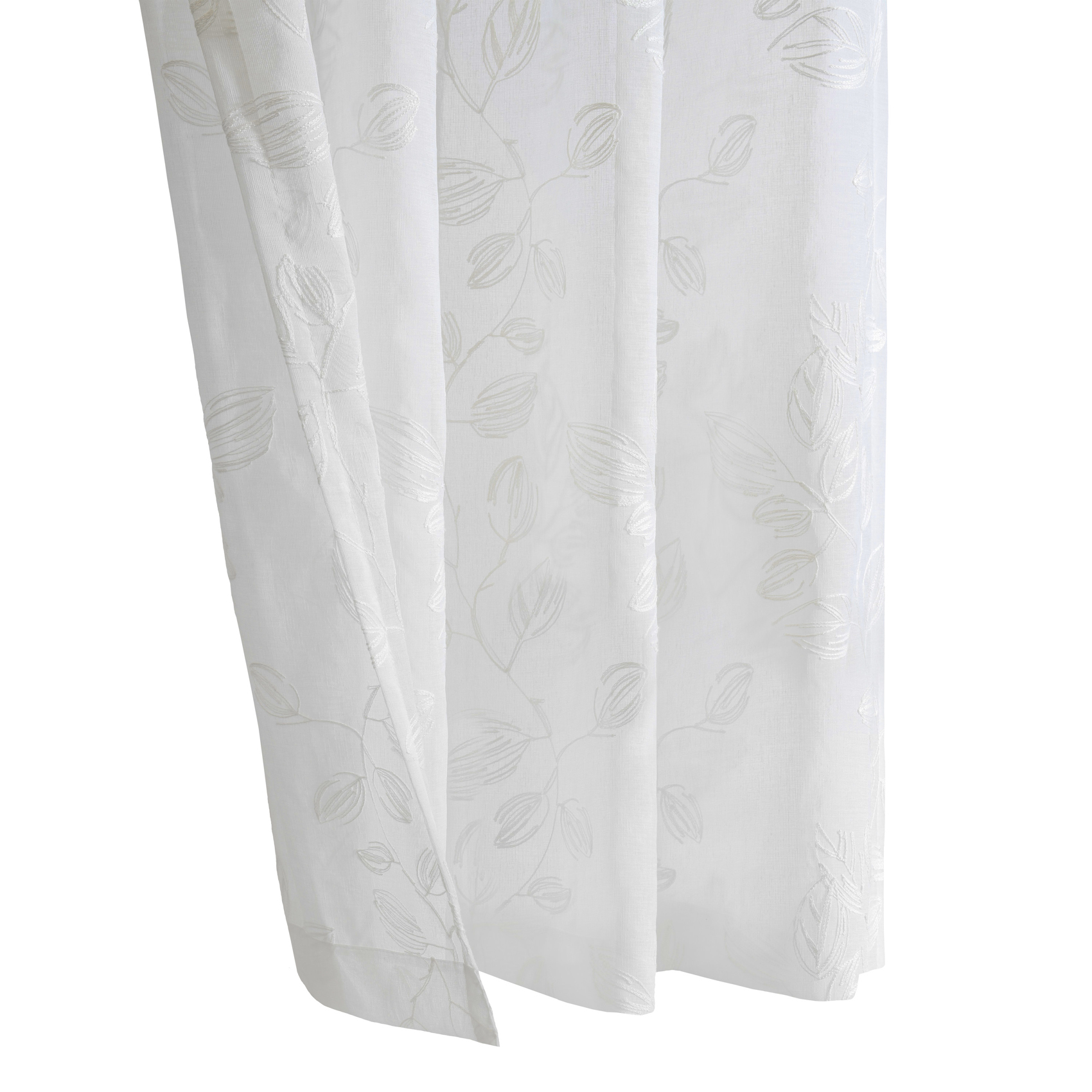 Selina Semi Sheer Embroidered Grommet Panel - Habitat - Image 3