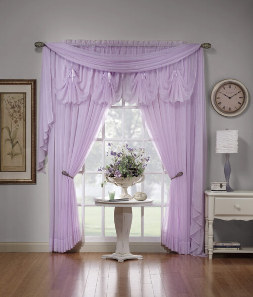 Emelia Voile Sheer Curtain Ensemble